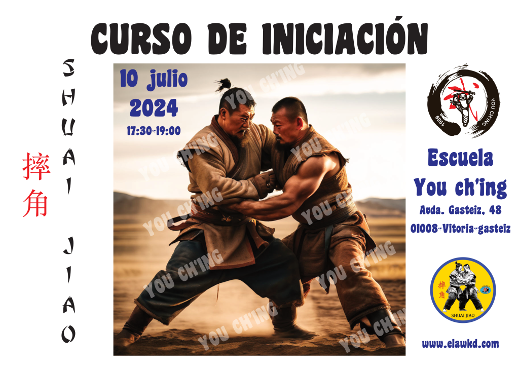 Curso Iniciación SHUAI JIAO en la Escuela de Kung fu YouCh'ing. Promocionado por la European Leader Association for Wushu Kung fu Development